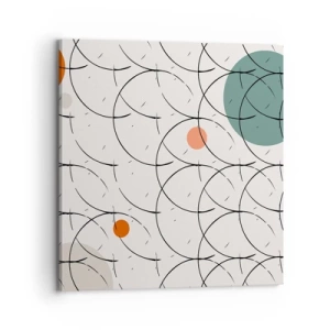 Quadro em tela - No espírito da pop art - 70x70 cm