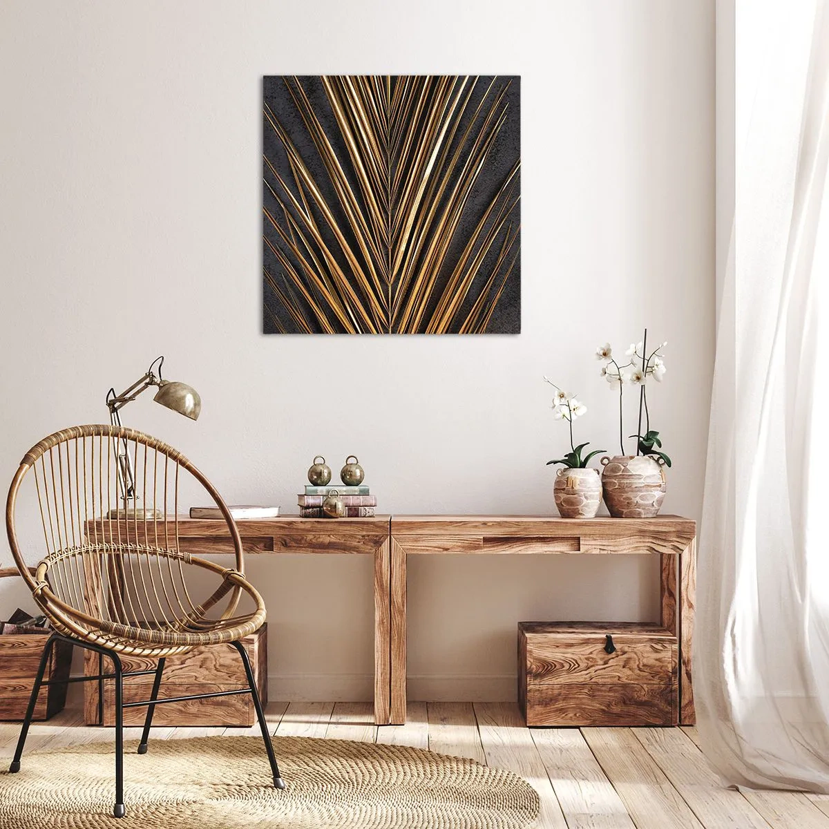 Quadro em tela - Ouro dos trópicos - 30x30 cm