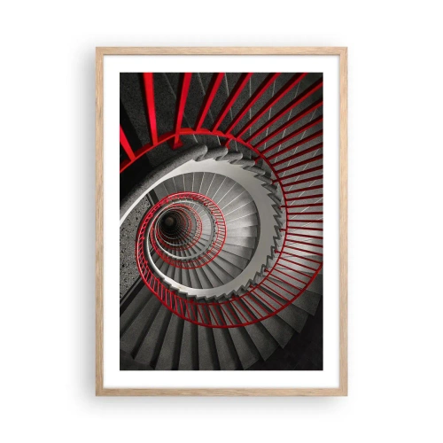 Pôster com moldura de carvalho claro - Diversão de arquitetura - 50x70 cm