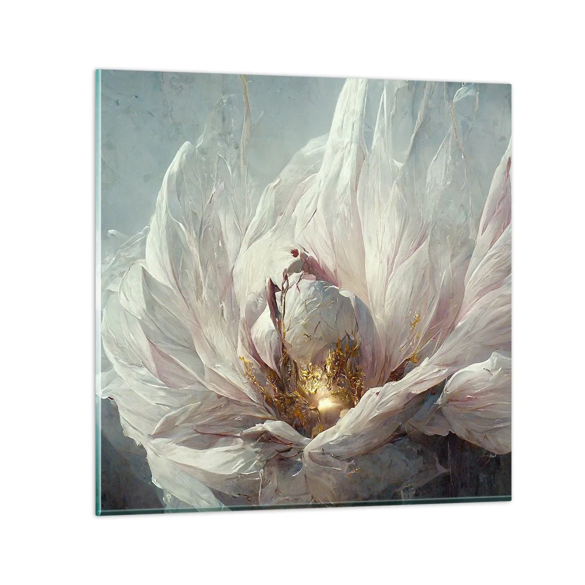 Quadro em vidro - Floresce uma vez a cada cem anos - 50x50 cm