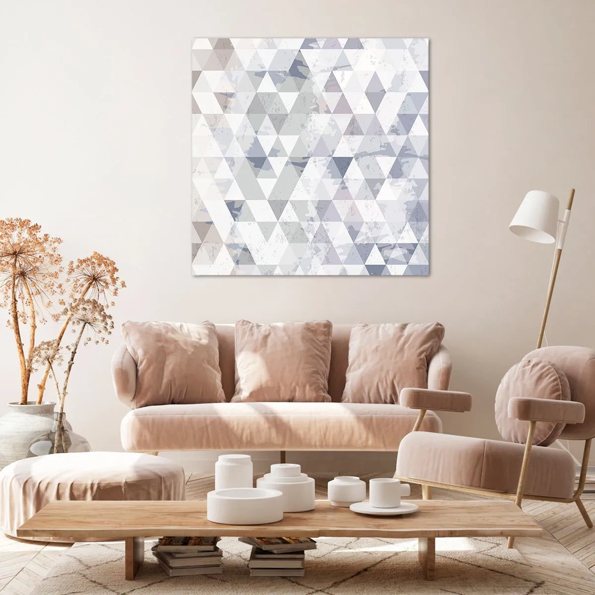 Quadro em tela - Em ritmo para três - 60x60 cm