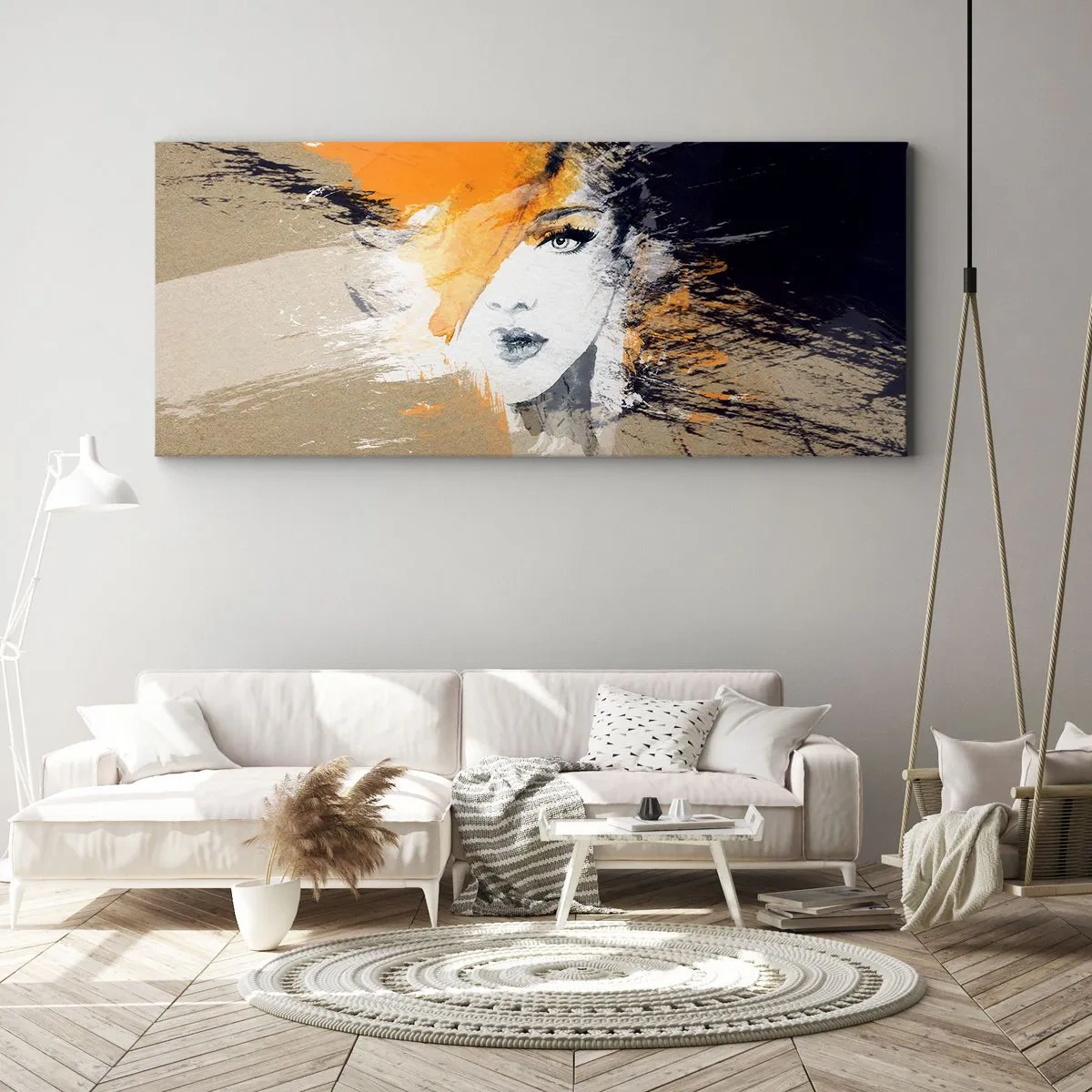 Quadro em tela - E fez-se a luz - 100x40 cm