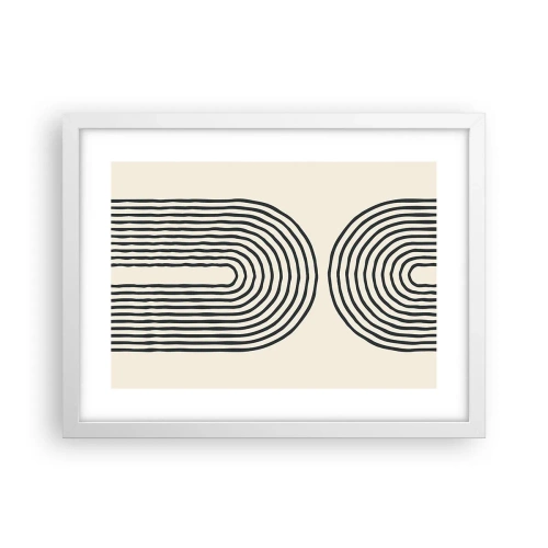 Pôster em moldura branca - Em um momento... - 40x30 cm