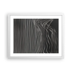 Pôster em moldura branca - Ritmo e sotaque - 50x40 cm