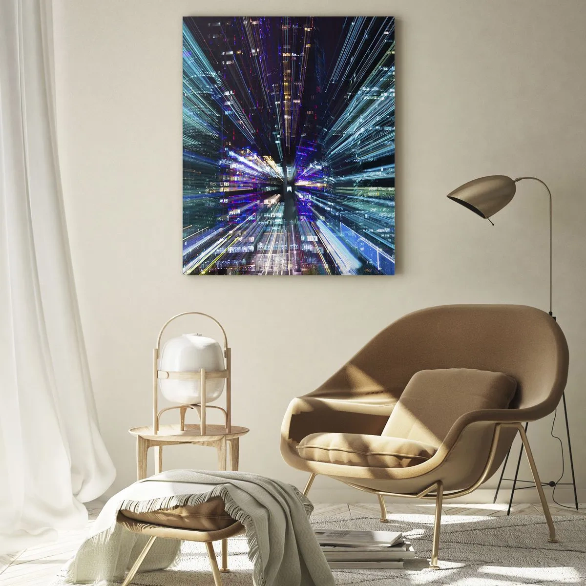 Quadro em vidro - Transição para o hiperespaço - 50x70 cm