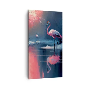 Quadro em tela - O retiro de um pássaro - 55x100 cm