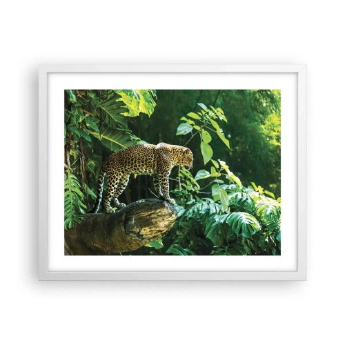 Pôster em moldura branca - Vamos caçar? - 50x40 cm