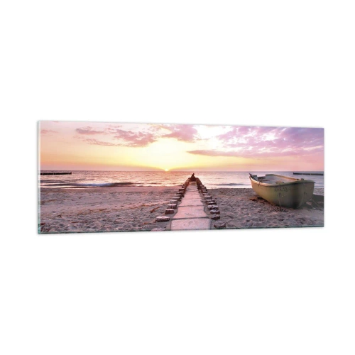 Quadro em vidro - Um momento de profunda experiência - 90x30 cm