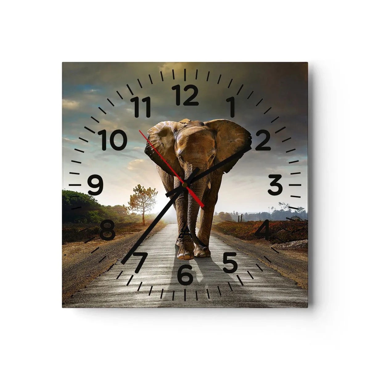 Relógio de parede - Relógio em vidro - Não faz parte da composição da porcela - 40x40 cm
