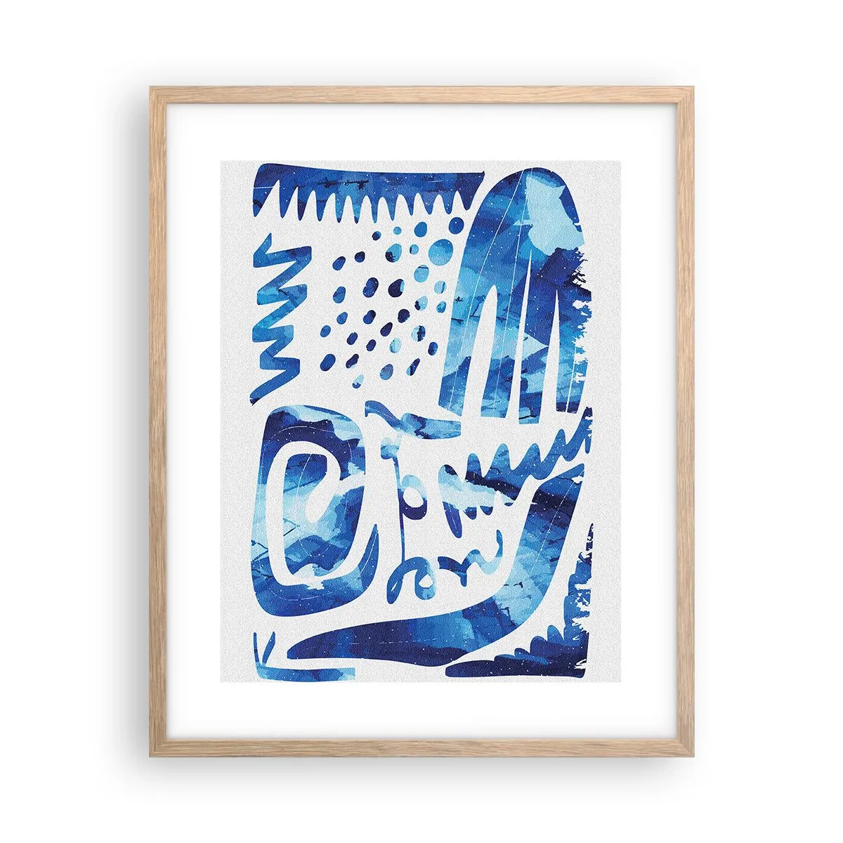 Pôster com moldura de carvalho claro - Voltar às raízes - 40x50 cm