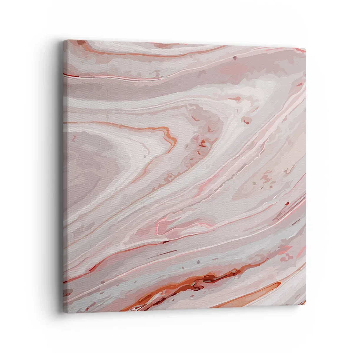 Quadro em tela - Rosa líquido - 40x40 cm