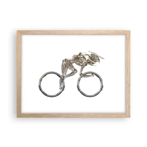 Pôster com moldura de carvalho claro - Uma ótima máquina - 40x30 cm