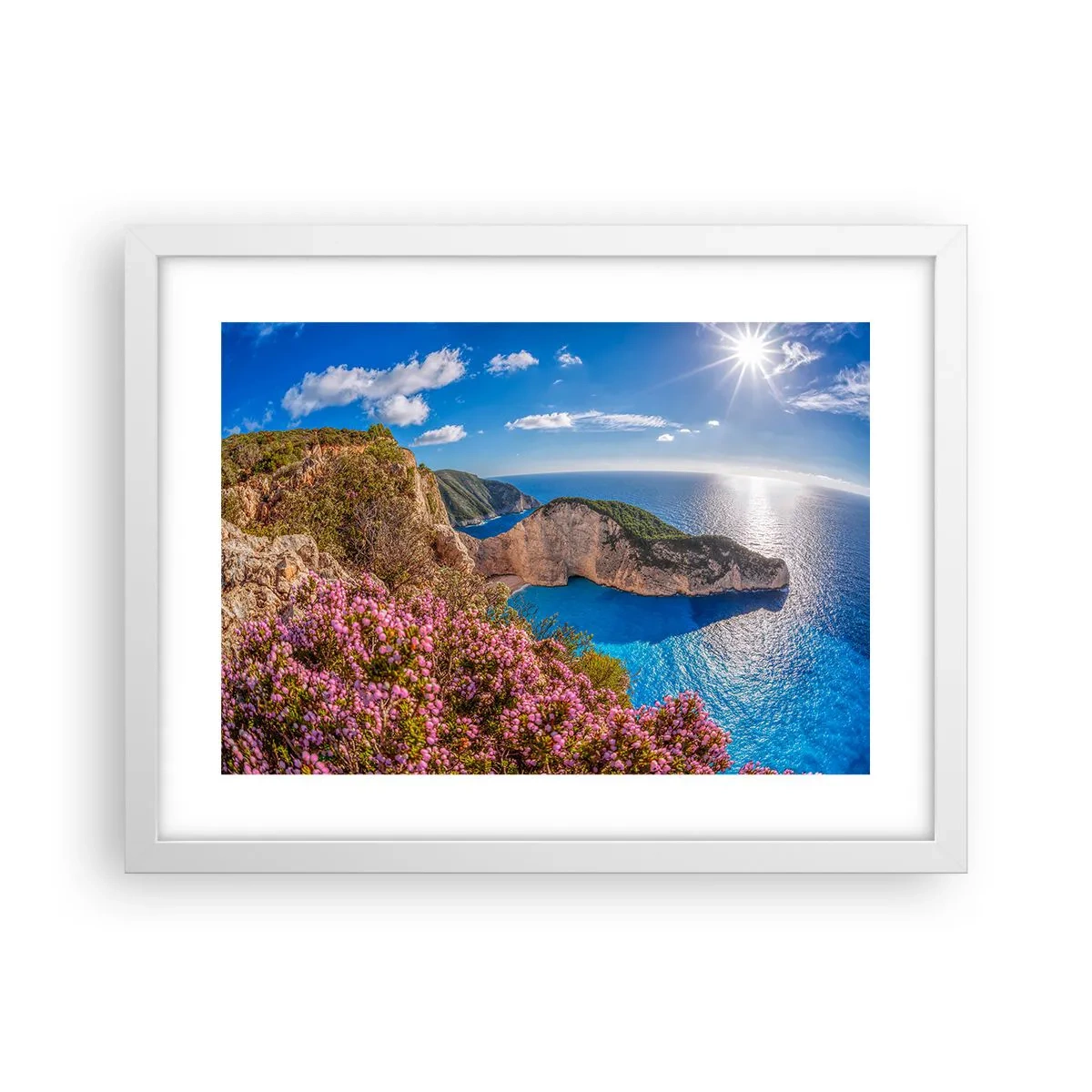 Pôster em moldura branca - As minhas grandes férias gregas - 40x30 cm