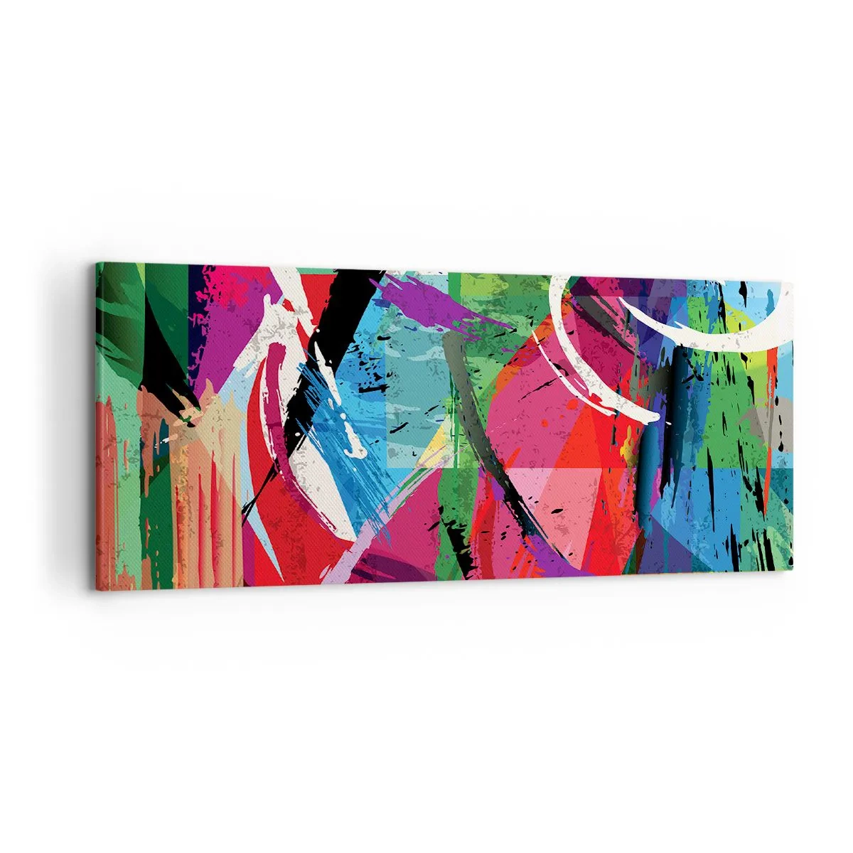 Quadro em tela - Rápido, vivo e animado - 120x50 cm