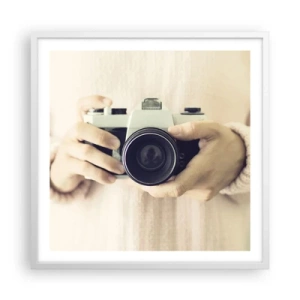 Pôster em moldura branca - Para ver mais... - 60x60 cm