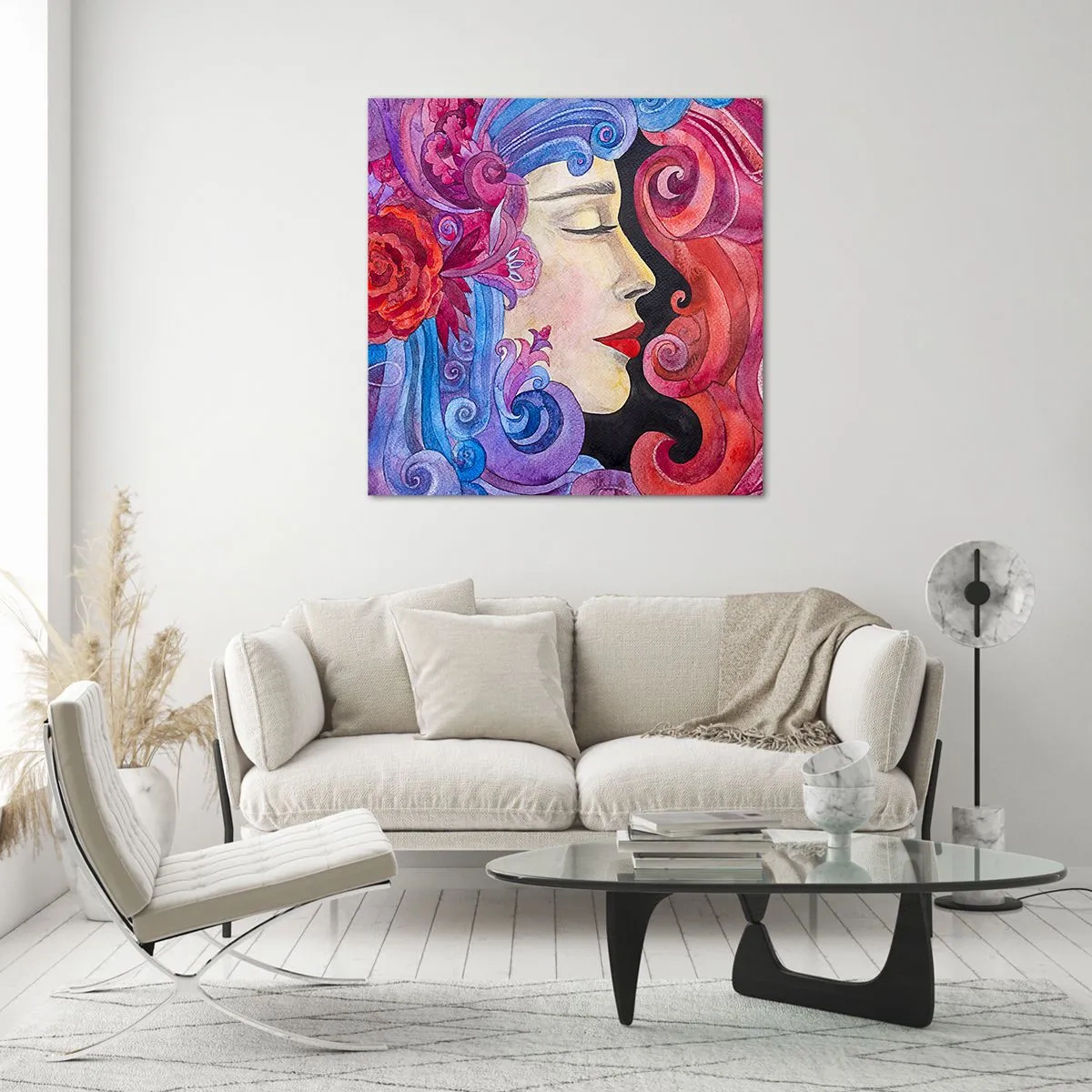 Quadro em vidro - Secessão ainda viva - 60x60 cm