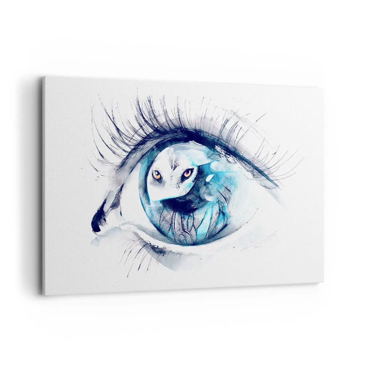 Quadro em tela - Cara a cara com o selvagem - 120x80 cm