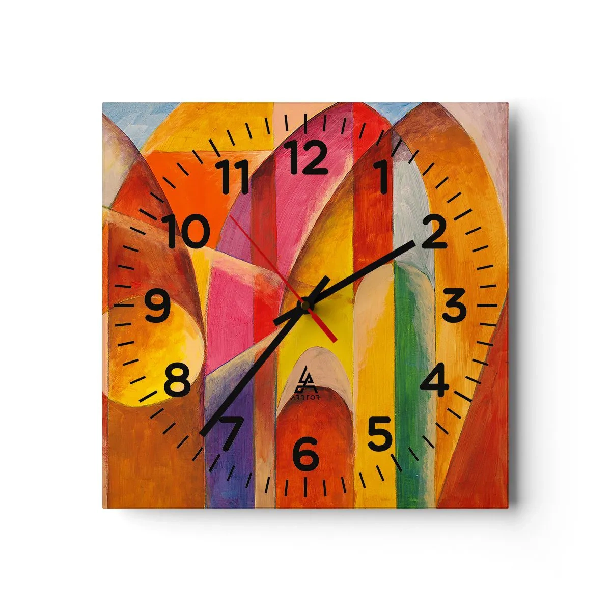 Relógio de parede - Relógio em vidro - Catedral do Sol - 40x40 cm