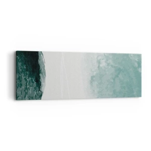 Quadro em tela - Encontro com a neblina - 90x30 cm
