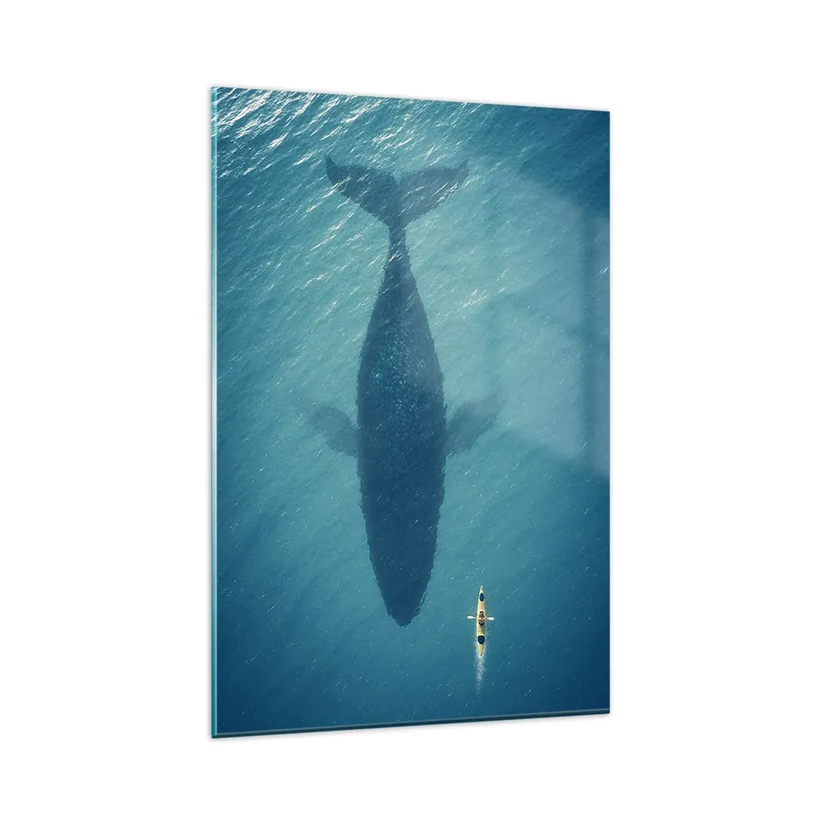 Quadro em vidro - Encontro no oceano - 80x120 cm