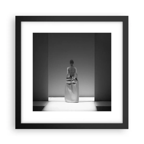 Pôster com moldura preta - Simplicidade refinada - 30x30 cm