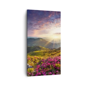 Quadro em tela - A frescura de uma manhã nas montanhas - 45x80 cm