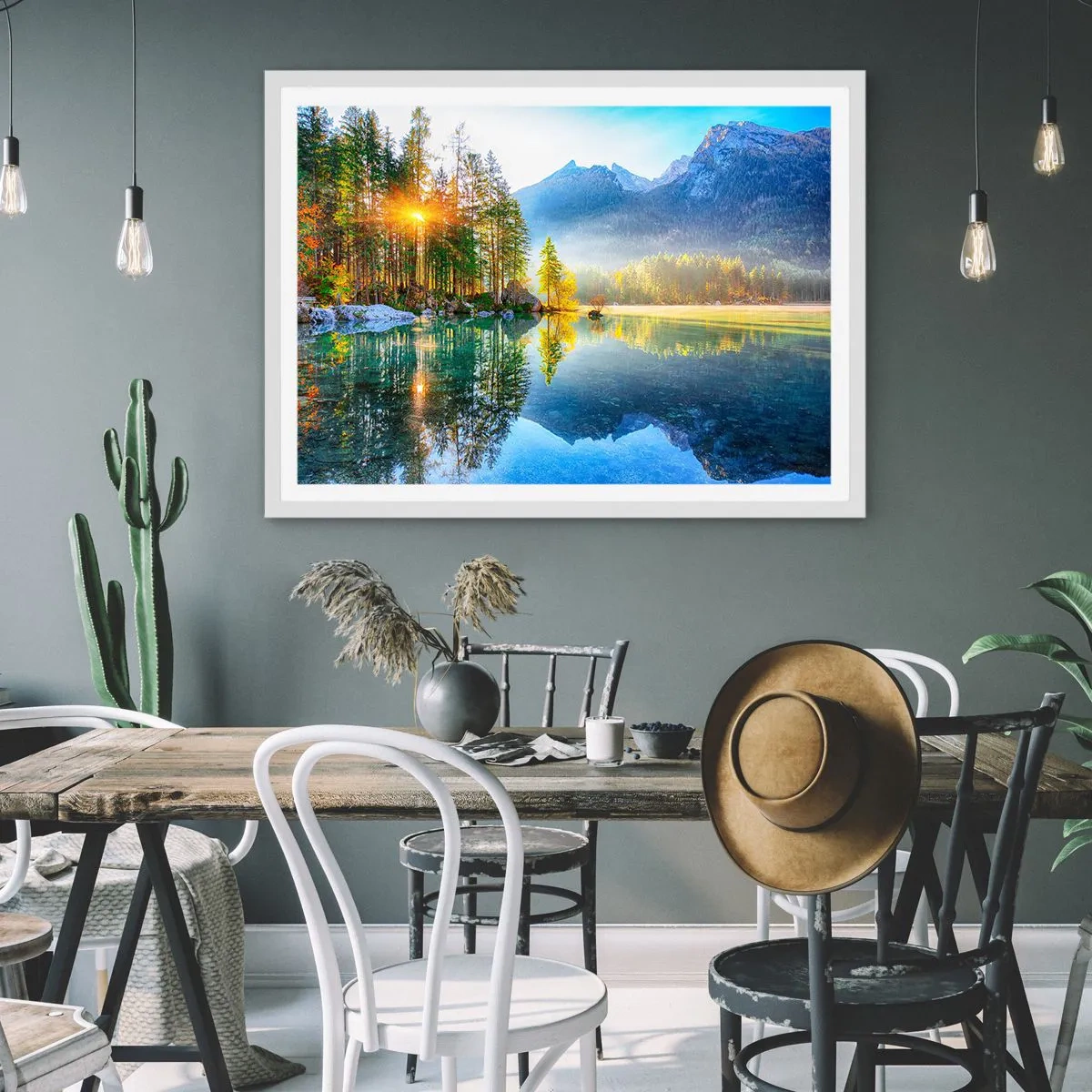 Pôster em moldura branca - Majestade e doçura - 91x61 cm