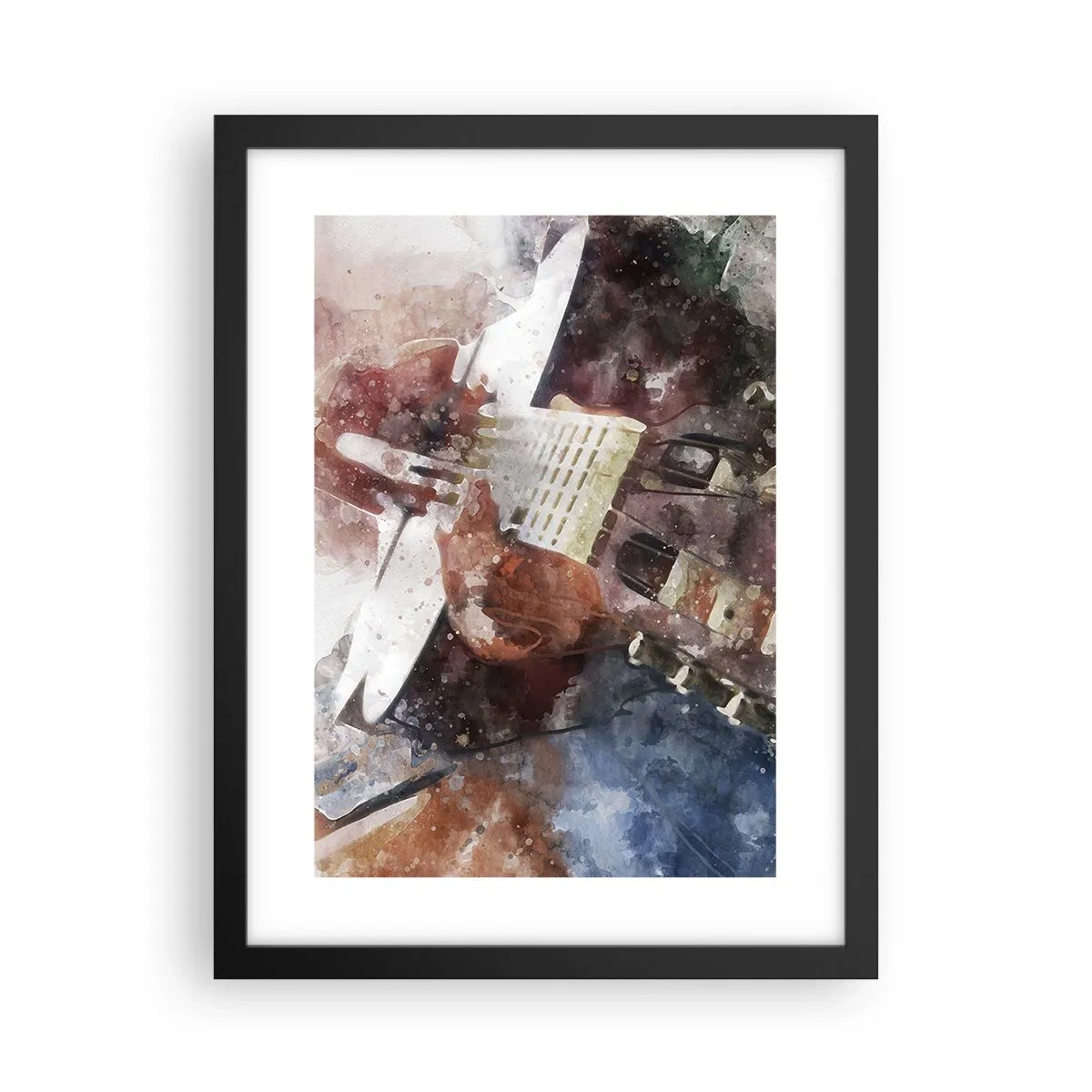 Pôster com moldura preta - E o que acha? - 30x40 cm