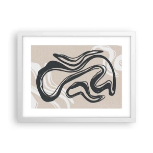 Pôster em moldura branca - Expressão multiplicada - 40x30 cm