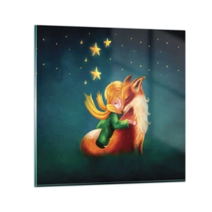 Quadro em vidro - O Pequeno Príncipe - 40x40 cm