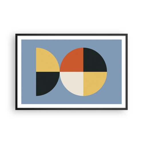 Pôster com moldura preta - Verja e conte - 91x61 cm