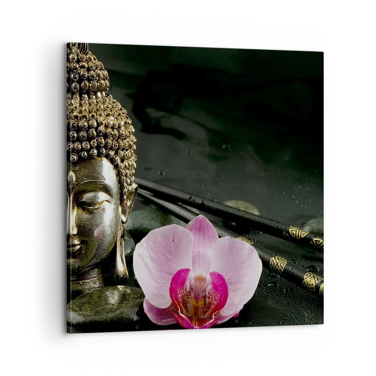 Quadro em tela - Harmonia entre sabedoria e beleza - 60x60 cm