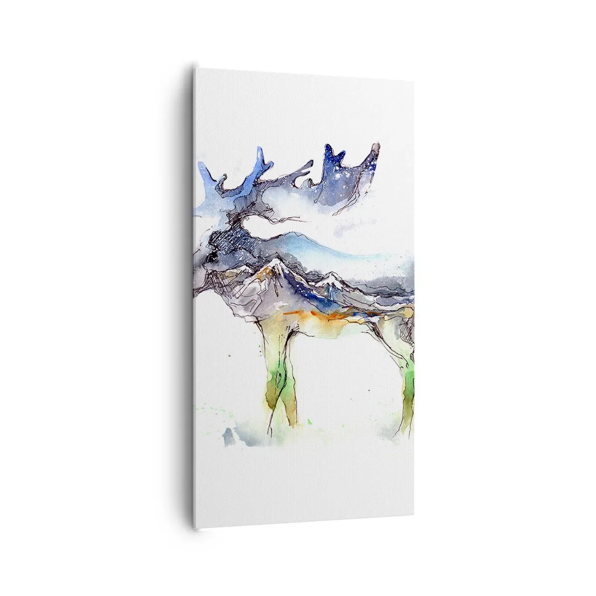 Quadro em tela - O herói do conto de inverno - 65x120 cm