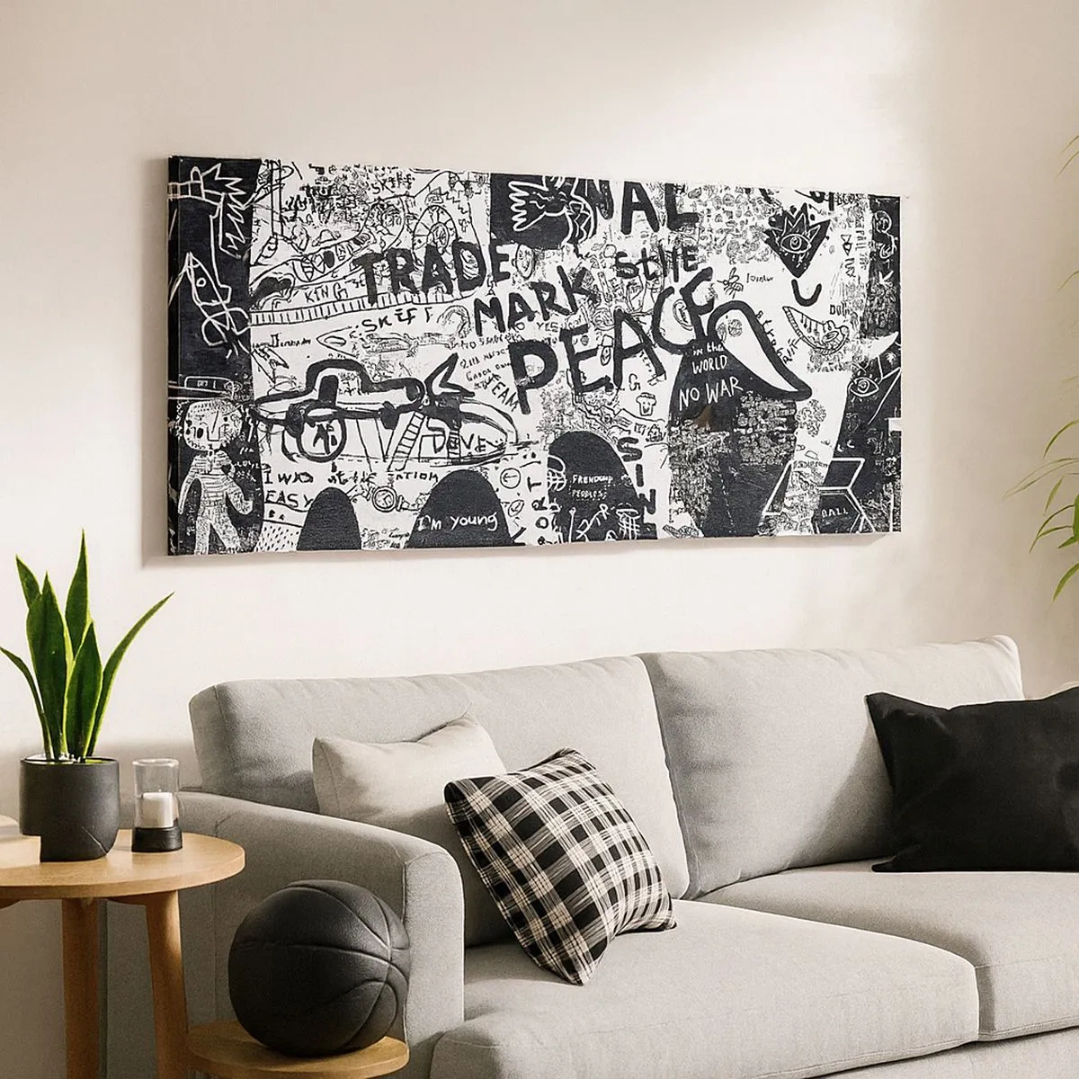 Quadro em tela - O rico mundo das ruas - 100x40 cm