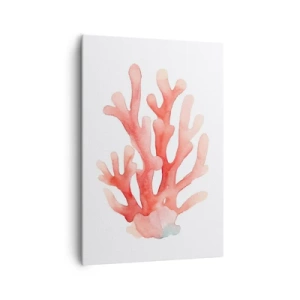 Quadro em tela - Coral de cor coral - 70x100 cm