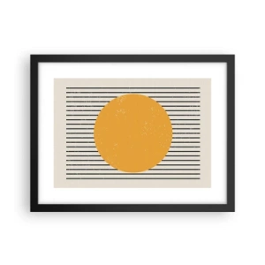 Pôster com moldura preta - O poder da simplicidade - 40x30 cm