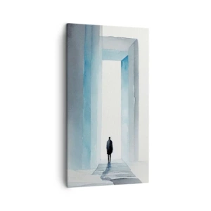 Quadro em tela - Viva sem limites - 45x80 cm