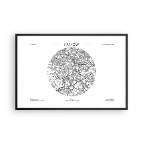 Pôster com moldura preta - Anatomia de Cracóvia - 91x61 cm