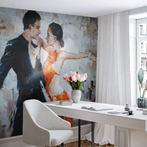 Papel de Parede Premium Sand - Dirty dancing - Abstração, Dança, Tango - 100x70 cm