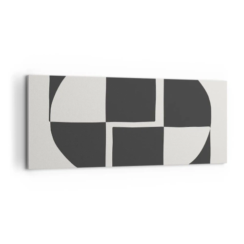 Quadro em tela - Antítese – síntese - 100x40 cm