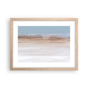 Pôster com moldura de carvalho claro - Paisagem ambígua - 40x30 cm