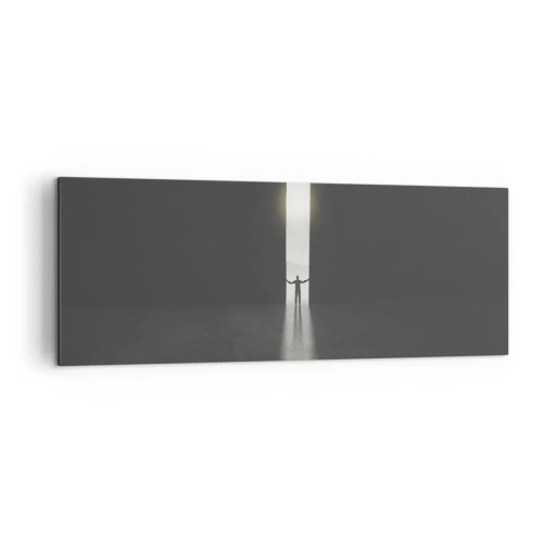 Quadro em tela - Um passo para um futuro brilhante - 140x50 cm