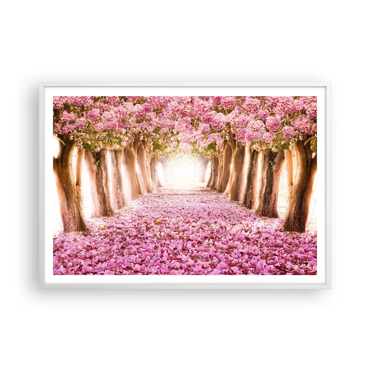 Pôster em moldura branca - O Caminho para o Paraíso - 100x70 cm