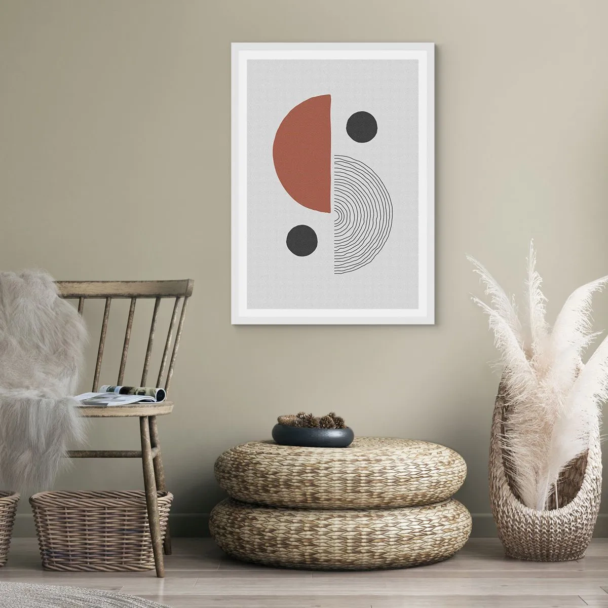 Pôster em moldura branca - Perfeição das rodas - 50x70 cm