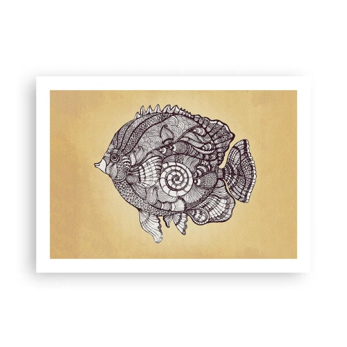 Pôster - De um oceano de enfeites - 70x50 cm