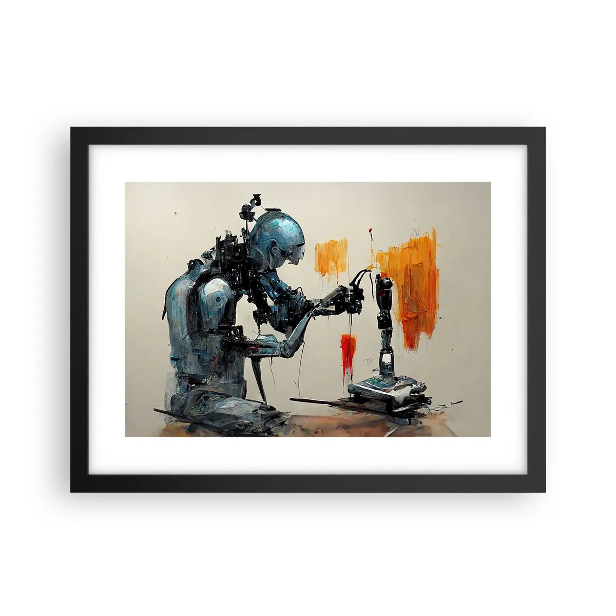 Pôster com moldura preta - Já amanhã… - 40x30 cm