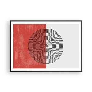 Pôster com moldura preta - Direto ao ponto - 100x70 cm