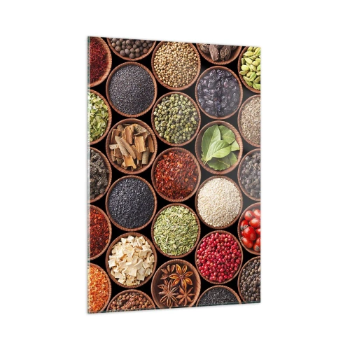 Quadro em vidro - Todos os sabores do mundo - 50x70 cm