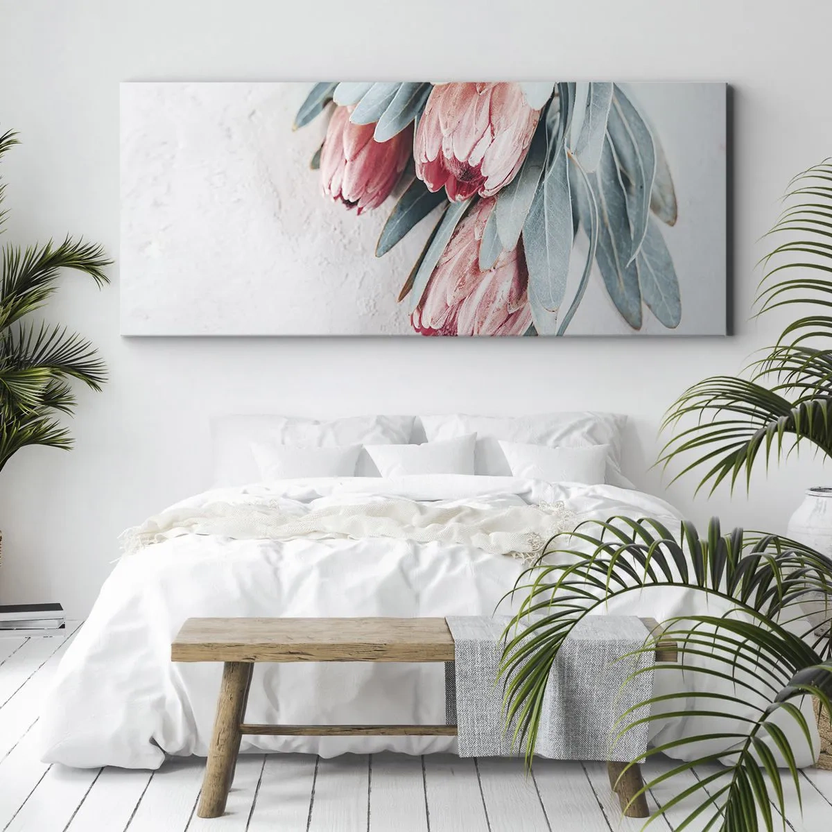 Quadro em tela - Envergonhadas da sua própria beleza - 100x40 cm