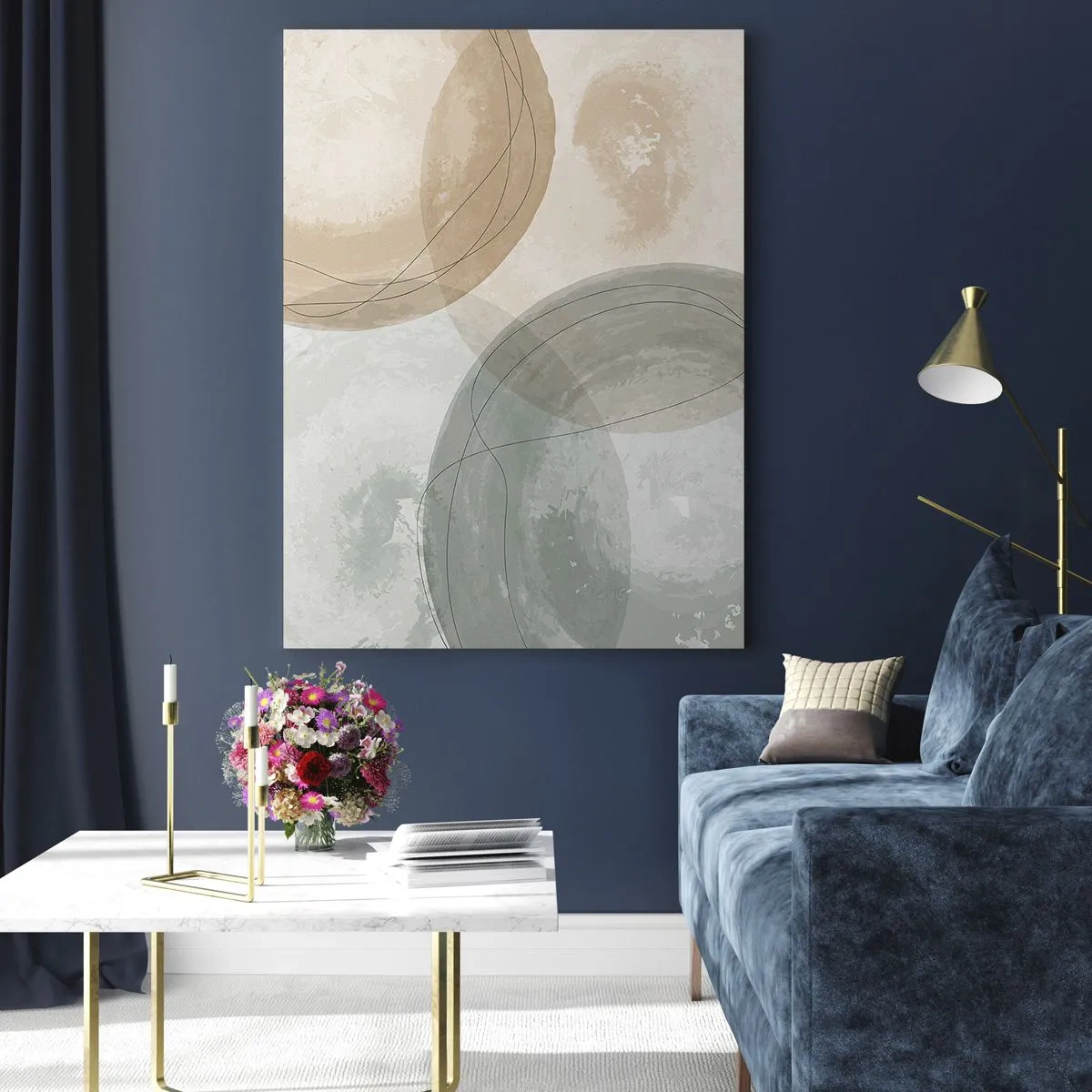 Quadro em vidro - Difusão de Mundos - 50x70 cm